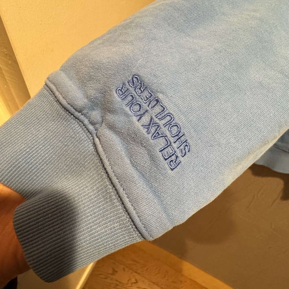 Casual Blue Women's Sweatshirt - Picture 4 of 6